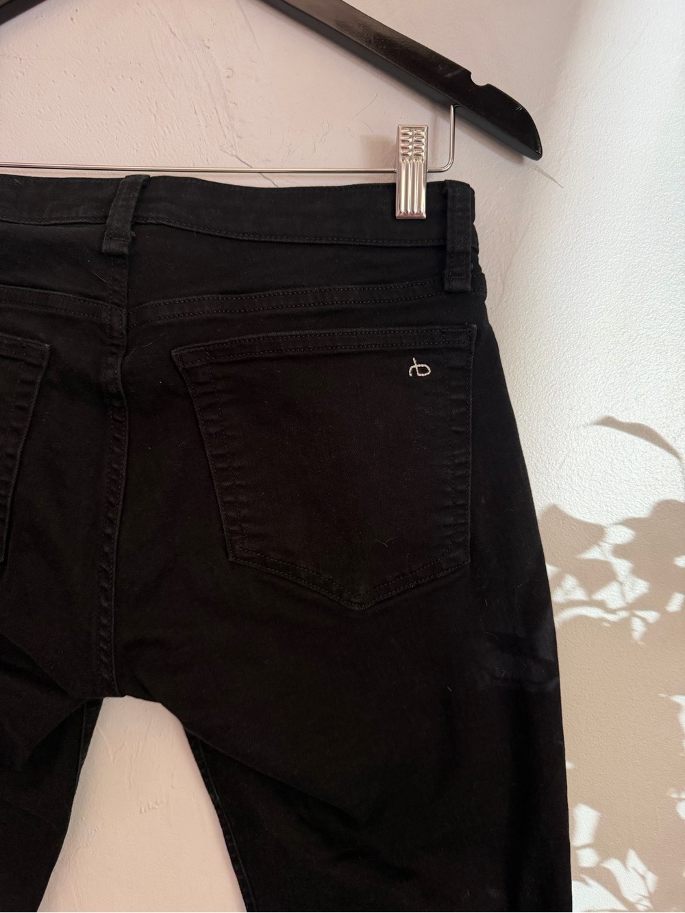 rag & bone No Fade Black jeans.